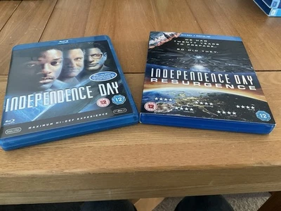 Independence Day And Independence Day Resurgence Blu Rays - Image 1 of 3