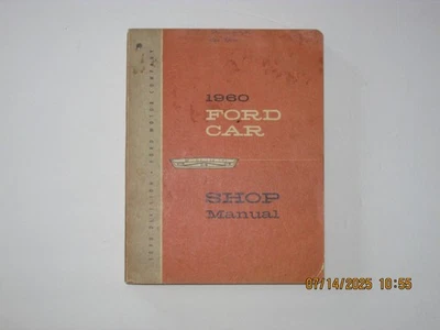 1960 年福特汽车原厂服务/商店/维修手册 (EX:Galaxie Starliner) — 第 1/4 张图片