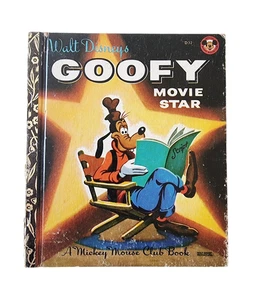 Walt Disney's GOOFY MOVIE STAR Mickey Mouse Club 1973 Little Golden Book D52 - Picture 1 of 6