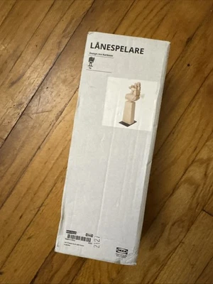 Suporte móvel de madeira maciça para acessórios Ikea Lanespelare  - Imagem 1 de 4