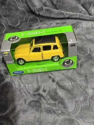 WELLY nex 1/43 renault 4 yellow - Image 1 of 4
