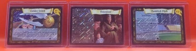 2001/2002 Harry Potter TCG Bundle. Golden Snitch, Detention!, Quidditch Pitch NM - Image 1 of 4