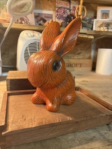 Vintage Keramik Hase Figur guter Zustand große Ohren Hase Keramik Hase - Bild 1 von 5