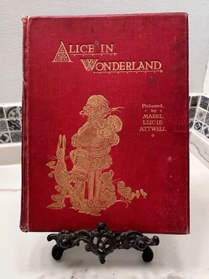 Alice In Wonderland Mabel Lucie Attwell color Frontspiece & plates scarce antiqu Foto 1 de 4
