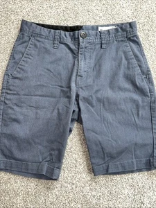 Volcom Chino Shorts 30 Gray Men 10 Inseam Missing Button - Picture 1 of 4