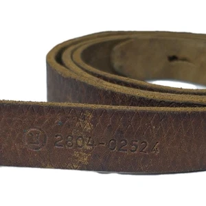 Brown Leather Rifle Sling Israeli K-98 Mauser Original Marked And Numbered - Picture 1 of 6