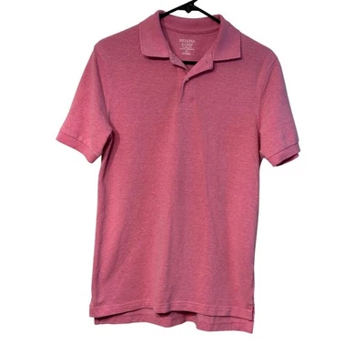 Camisa Polo Para Hombres Merona Calce Clásico Manga Corta Informal Rosa S Foto 1 de 4