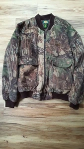 Cabela's Camouflage Jacke mit Reißverschluss Gr. XL große Taschen Steppfutter - Bild 1 von 7
