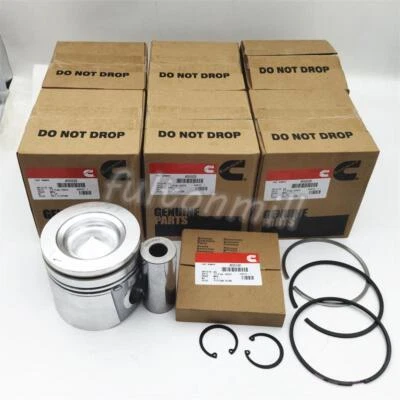 6x Piston & Piston Rings Kit Fits For 07-19 Dodge Ram 6.7 Cummins 4955520 DIESEL - Image 1 of 4