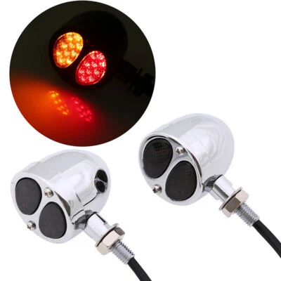 2x Luz LED de señal de giro Indicador Luz de funcionamiento de freno para Harley Steet Glide Foto 1 de 4