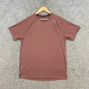 LSKD Shirt Mens M Medium Brown Short Sleeve Crew Stretch Fitness 53824 - Picture 1 of 9