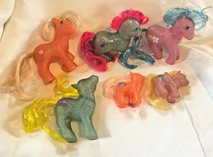 LOT OF 6 VINTAGE MY LITTLE PONY MLP G1 SPARKLE STAR HOPPER SKY ROCKET FIRE 1980s - Picture 1 of 21