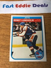 O-PEE-CHEE NHL HOCKEY 1982-83 BENGT LUNDHOLM CARD 385 WINNIPEG JETS EXCELLENT