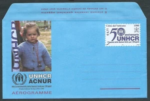 2001 VATICANO AEROGRAMMA RIFUGIATI - PP - Photo 1/1