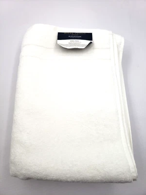 Ralph Lauren Payton Cotton (1) Bath Towel 30 x 58" Spa White - Изображение 1 из 4