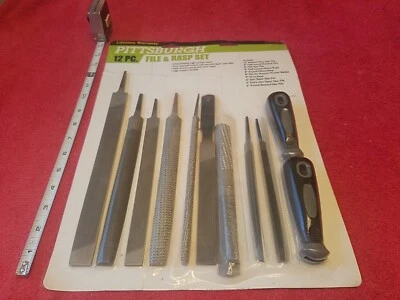 PITTSBURGH 12 PC FILE & RASP SET 97070 NOS - Image 1 of 4