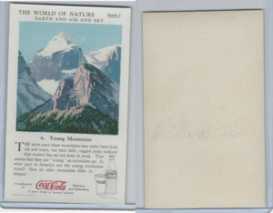 F213-3 Coca Cola, Nature Study, Earth, 1920's, #6 Young Mountains - Picture 1 of 1
