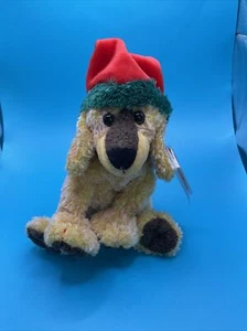 Jingle Pup - Ty Beanie Babies Christmas Dog 2001 Tag In Plastic Protector - Picture 1 of 9