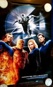 (MOVIE POSTER) Fantastic 4: Rise of the Silver Surfer ('07 Promo Double Sided) - Picture 1 of 10