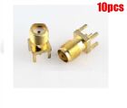 10Pcs Rf Coaxial Connectors Sma Vertical Type Female Seat Connector 180° io