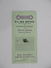 1930s North Star Rotary Snow Plow Co. Brochure Truck Mounted Minneapolis Vintage