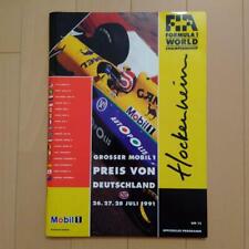 1991 F1 World Championship German Grand Prix Official Program  #YNGZO6