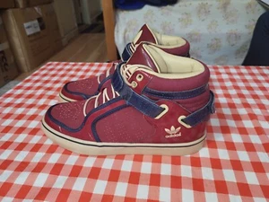 Adidas Adi-Rise Sneakers Basketball Shoes Cardinal Red NavyBlue G47865 Mens Sz 8 - Picture 1 of 12