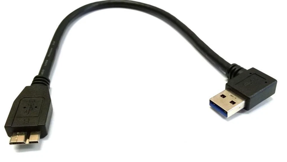 *Zs- MINI Cavo USB 3.0 AM 90 GRADI A MICRO USB 3.0 da 30 cm UP - Immagine 1 di 1