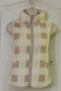 SO® Sherpa Vest with Piping Buffalo Check Women's JR Size XS NWT MSRP$44 - Picture 1 of 3