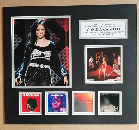 CAMILA CABELLO - HAVANA - SUPERB SIGNED DISPLAY - SINGLES COLLECTION - COA Cover