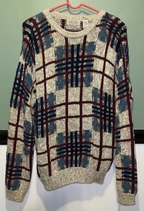 Vintage St Johns Bay Sweater Men’s Large Grandpa USA 90s Y2K Knit Pullover - Picture 1 of 10