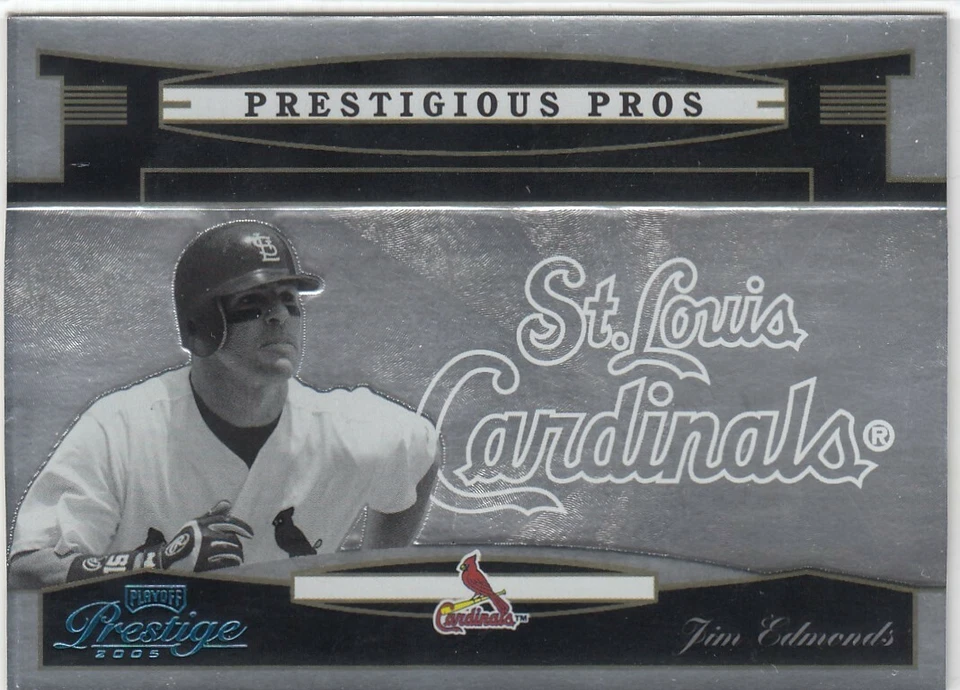 Jim Edmonds Playoff Prestige 2005 prestigioso profesional plata/75-#94 Cardinals Foto 1 de 1
