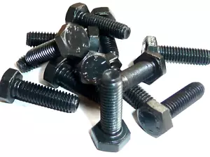 M6X20 HEX HEAD GERADE 8:8 HIGH TENSILE FULL THREAD BOLT SCREW BAG OF 10 - Picture 1 of 4