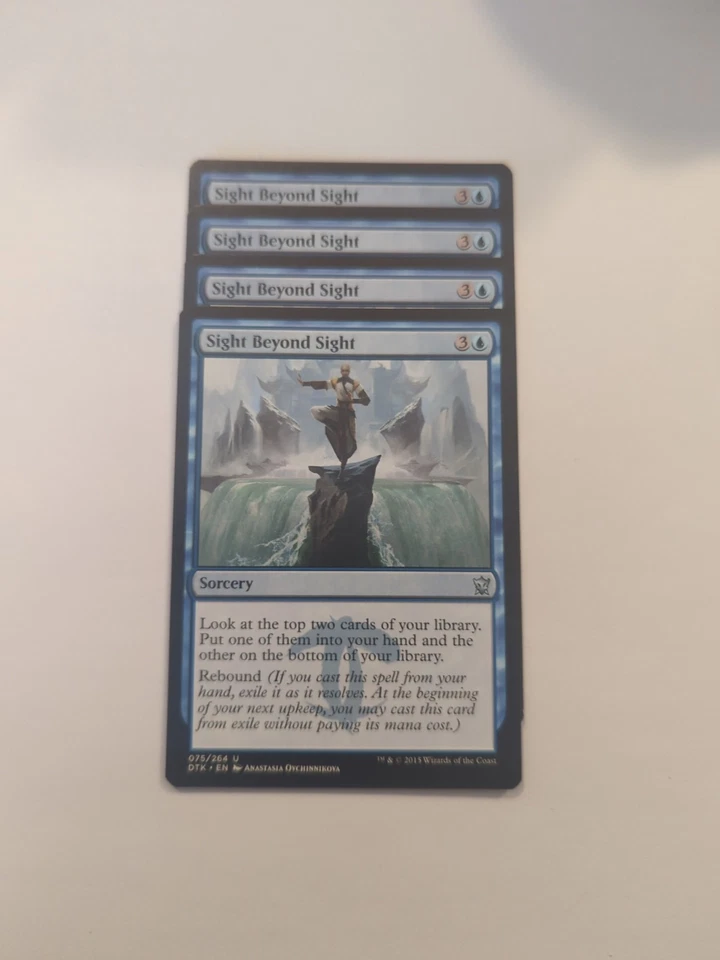 (4) Sight Beyond Sight *PLAYSET* Dragons of Tarkir Regular NM MTG - Image 1 of 1