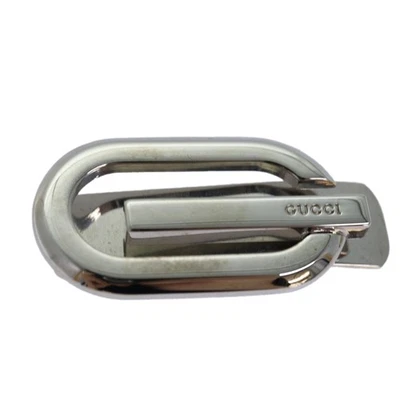 GUCCI Clip de Dinero Metal Plata Auténtico am6487A Foto 1 de 4
