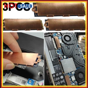 Copper M.2 SSD Heat Sink Cooler with Thermal Silicone Pad for Laptop (1 Side) - Afbeelding 1 van 12