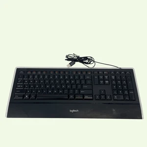 Logitech Illuminated Wired Keyboard Y-UY95 Black #U6546 (VK) - Photo 1/12