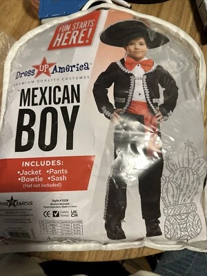 Dress-Up-America Traditional Mariachi Costume For Kids - Mexican Dress Up 3/4 - Image 1 of 4