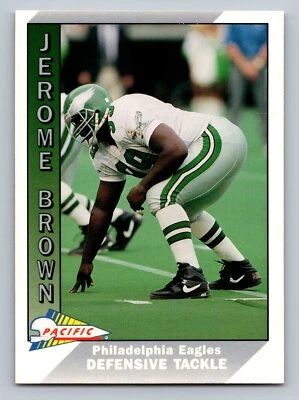 Jerome Brown 1991 Pacific #383 Philadelphia Eagles - Image 1 of 2