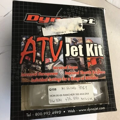 KIT DYNOJET HONDA TRX350 RANCHER / CAPATAZ, Q108 solo para piezas Foto 1 de 4