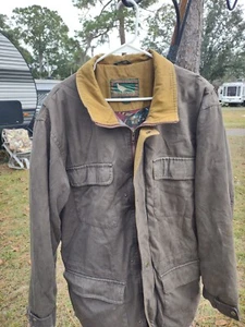 Field and Stream Men's Jacket Size Lge Lined Vtg Brown  - Picture 1 of 5