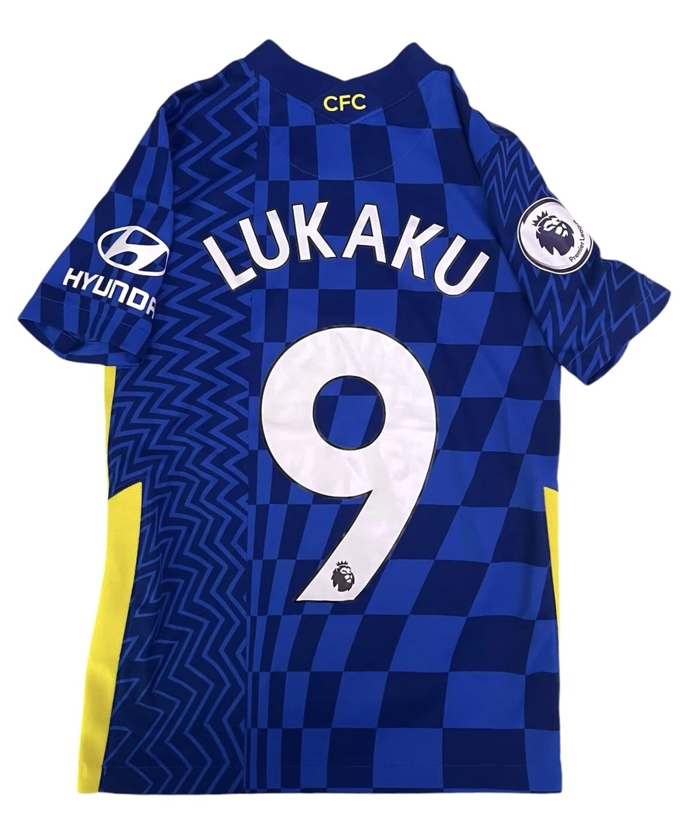 チェルシー　Chelsea ナイキ　NIKE LUKAKU 9 ユニフォーム　S 100% Authentic Nike Chelsea Jersey 2021-22 #9 Lukaku Soccer