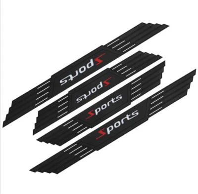 Car Door Scuff Sill Cover Bumper Corner Protection Rubber Waterproof Set Of 4 - Image 1 of 4
