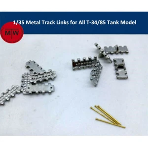 Eslabones de pista de metal a escala 1/35 para todos los tanques T-34/85 con pasador de metal que necesitan ensamblarse - Imagen 1 de 3