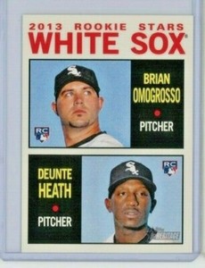 2013 Topps Heritage #107 White Sox Rookie Stars Brian Omogrosso / Deunte Heath