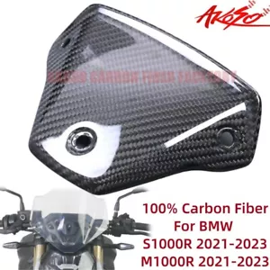 For BMW S1000R M1000R 2021-2023 Real Carbon Fiber Front Windshield Cover Fairing - Picture 1 of 8