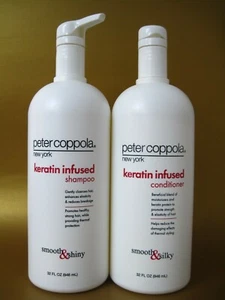 PETER COPPOLA KERATIN INFUSED SHAMPOO & CONDITIONER 32 OZ SET - Picture 1 of 2