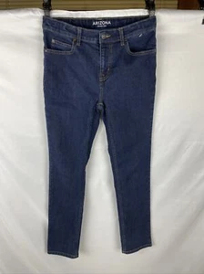 Arizona Jeans Boys Size 15 Original Straight Blue Denim Dark Wash - Picture 1 of 4