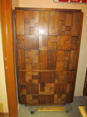 Vintage Mid Century Lane Brutalist Highboy Dresser Cover