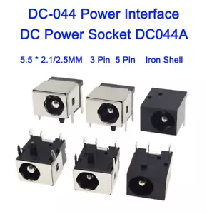 DC Power Connector Plug Socket DC-044A Power Interface 5.5*2.1/2.5MM 3Pin 5Pin - Picture 1 of 9